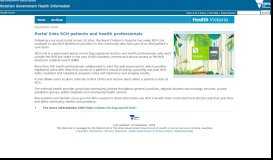 
							         Portal links RCH patients and health professionals ... - health Victoria								  
							    
