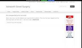 
							         Portal Login - Ashworth Street Surgery								  
							    