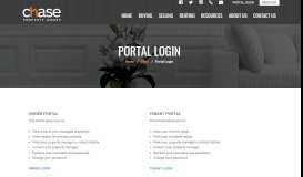 
							         Portal Login - Chase Property Group - Experienced Real Estate Agents								  
							    