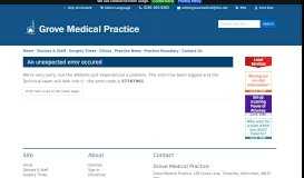 
							         Portal Login - Grove Medical Practice								  
							    