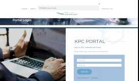 
							         Portal Login | KPC International								  
							    