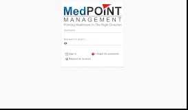 
							         Portal Login - MedPOINT Management								  
							    