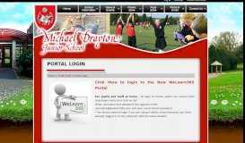 
							         Portal Login | Michael Drayton Junior School								  
							    