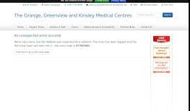 
							         Portal Login - The Grange, Greenview and Kinsley Medical Centres								  
							    