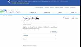 
							         Portal login | Victorian Commission for Gambling and Liquor Regulation								  
							    