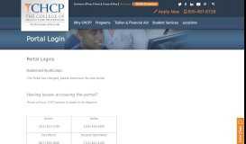 
							         Portal Logins | The College of Health Care Professions								  
							    