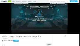 
							         Portal Logo Opener Motion Graphics on Vimeo								  
							    