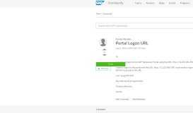 
							         Portal Logon URL - SAP Archive								  
							    