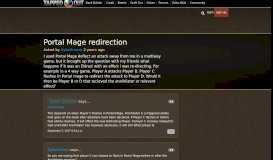 
							         Portal Mage redirection — MTG Q&A - TappedOut								  
							    
