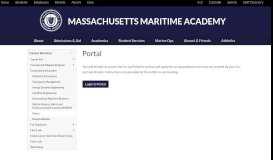 
							         Portal | Massachusetts Maritime Academy								  
							    