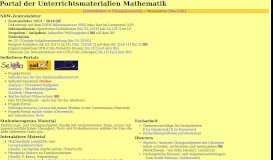 
							         Portal Mathematik - Ziemke-Koeln								  
							    