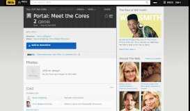 
							         Portal: Meet the Cores 2 (Video 2016) - IMDb								  
							    