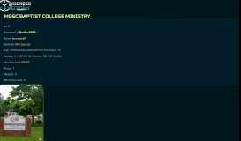 
							         Portal: MGSC Baptist College Ministry | Ingress News								  
							    