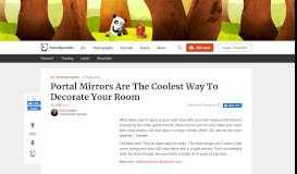 
							         Portal Mirrors Are The Coolest Way To Decorate Your Room | Bored ...								  
							    