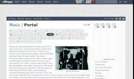 
							         Portal (Music) - TV Tropes								  
							    