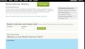 
							         Portal Name Meaning & Portal Family History at Ancestry.com®								  
							    