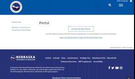 
							         Portal – Nebraska Department of Education								  
							    