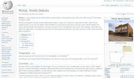 
							         Portal, North Dakota - Wikipedia								  
							    