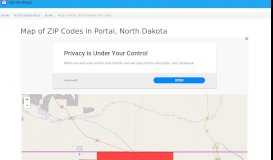 
							         Portal, North Dakota ZIP Code Map - Updated May 2019 - Zipdatamaps								  
							    