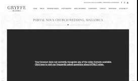 
							         Portal Nous Church Wedding Videography Mallorca - Gryffe Weddings								  
							    
