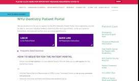 
							         Portal - NYU College of Dentistry								  
							    