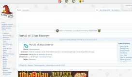 
							         Portal of Blue Energy - Tibia Wiki								  
							    