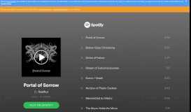 
							         Portal of Sorrow by Xasthur on Spotify								  
							    