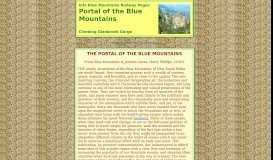 
							         Portal of the Blue Mountains Australia								  
							    