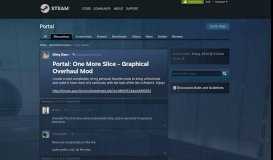 
							         Portal: One More Slice - Graphical Overhaul Mod :: Portal General ...								  
							    