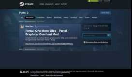 
							         Portal: One More Slice - Portal Graphical Overhaul Mod :: Portal 2 ...								  
							    