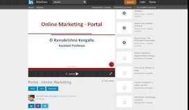 
							         Portal - Online Marketing - SlideShare								  
							    