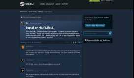 
							         Portal or Half Life 2? :: Off Topic - Steam Community								  
							    