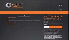 
							         Portal Outdoor Amy Tragbarer Campingstuhl, leicht und kompakt, UV ...								  
							    