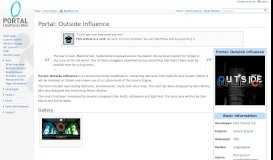 
							         Portal: Outside Influence - Portal Wiki								  
							    
