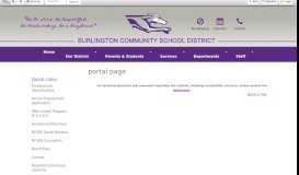 
							         portal page - Burlington Community School District								  
							    
