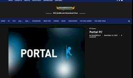 
							         Portal PC Game Full Version ISO Download with Serial Key/CD/DLL								  
							    
