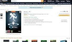 
							         Portal - PC: Video Games - Amazon.com								  
							    