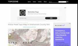 
							         Portal Peak Topo Map, Snohomish County WA (Glacier Peak West Area)								  
							    
