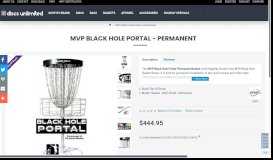 
							         Portal Permanent Black Hole | MVP Disc Golf Basket - Discs Unlimited								  
							    