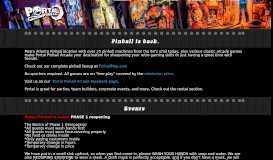 
							         Portal Pinball Arcade – Atlanta Pinball Arcade – Metro Atlanta Pinball ...								  
							    