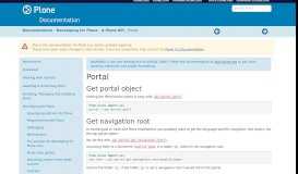 
							         Portal — Plone Documentation v5.1								  
							    