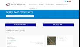 
							         Portal Post Office 58772 | USPS Hours Phone Number and Location								  
							    