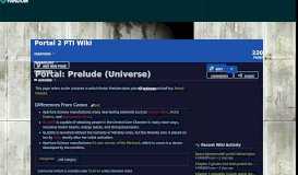 
							         Portal: Prelude (Universe) | Portal 2 PTI Wiki | FANDOM powered by ...								  
							    