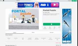 
							         Portal Puzzle - Roblox								  
							    