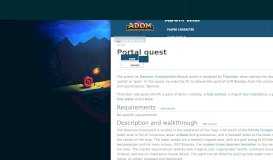 
							         Portal quest | ADOM Wiki | FANDOM powered by Wikia								  
							    