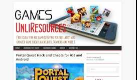
							         Portal Quest Hack and Cheats for iOS and Android - UnliResources								  
							    