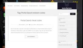 
							         Portal Quest redeem codes – Butterfly Codes								  
							    
