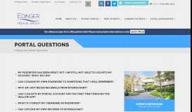 
							         Portal Questions - Edinger Medical Group								  
							    