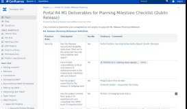 
							         Portal R4 M1 Deliverables for Planning Milestone Checklist (Dublin ...								  
							    