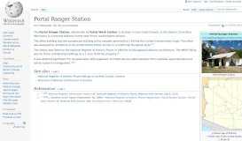 
							         Portal Ranger Station - Wikipedia								  
							    